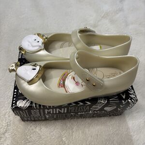 Melissa Shoes Mini Ultragirl Beauty Size 11 Tea Party Shoes White Pearl Disney